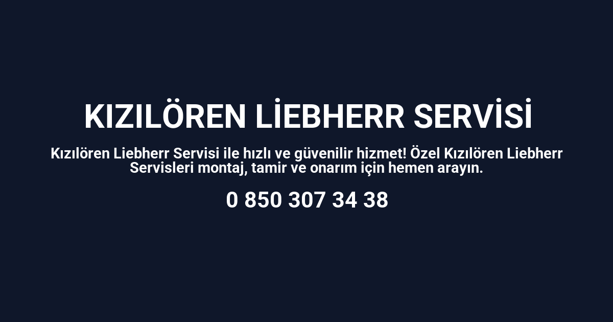 Kızılören Liebherr Servisi